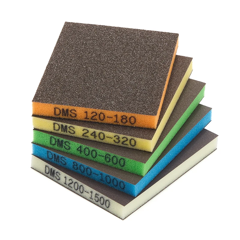 Spalvinga dvipusė šlifavimo kempinė